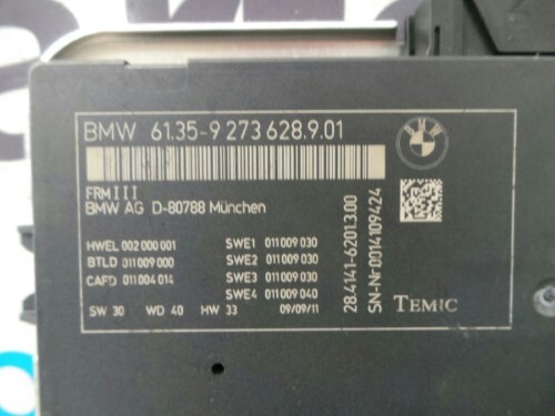 BMW F10 F11 F12 F13 5 6 SERIES Footwell Control Module FRM3