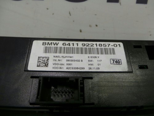 BMW E82 E90 E91 E92 1 3 SERIES A C Heater Control Panel